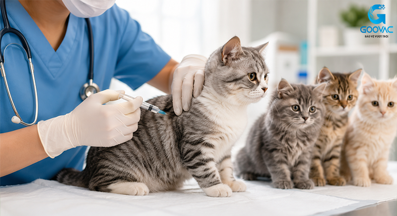 Tiêm vaccine dại cho mèo có an toàn không?