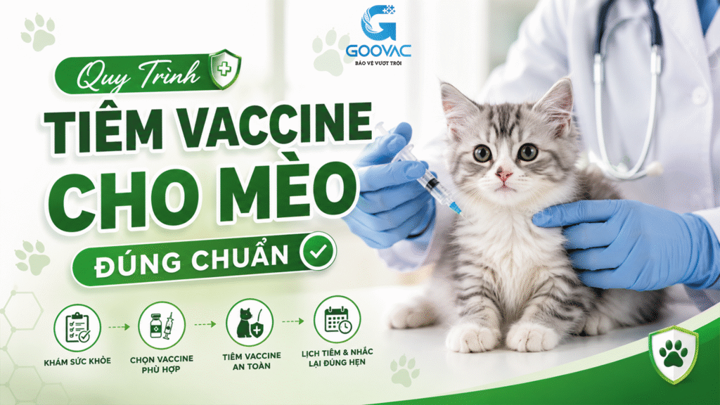 Chăm sóc mèo sau khi tiêm vaccine