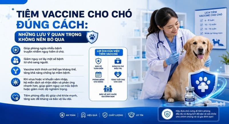 tiêm vaccine cho chó