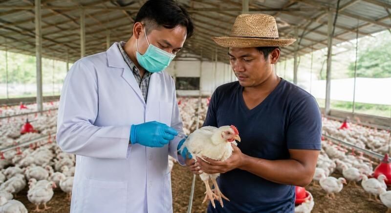 vaccine cho gà thịt
