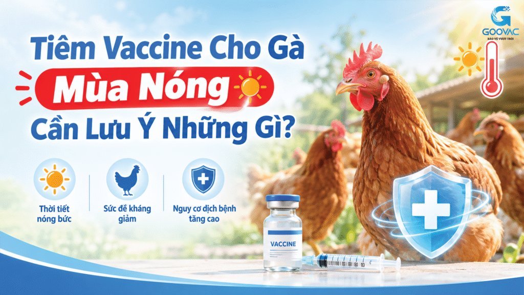 Tiêm Vaccine Cho Gà Mùa Nóng Cần Lưu Ý Những Gì?
